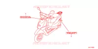 AUTOCOLLANTS pour Honda TACT 50 de 2021