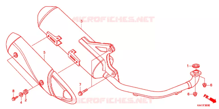 SILENCIEUX D'ECHAPPEMENT Honda SCOOTER 110 DIO 2020  NSC110CBFK