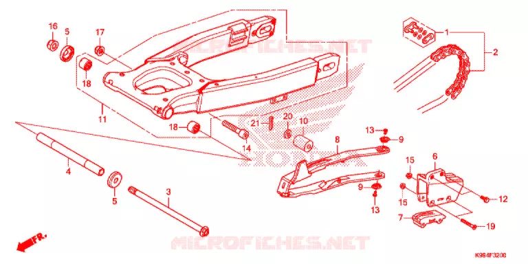 BRAS OSCILLANT Honda MOTO 250 CRF 2019  CRF250FK