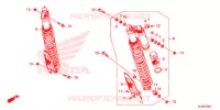 AMORTISSEUR ARRIERE pour Honda TALON 1000 X de 2020