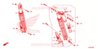 AMORTISSEUR ARRIERE pour Honda TALON 1000 X de 2020