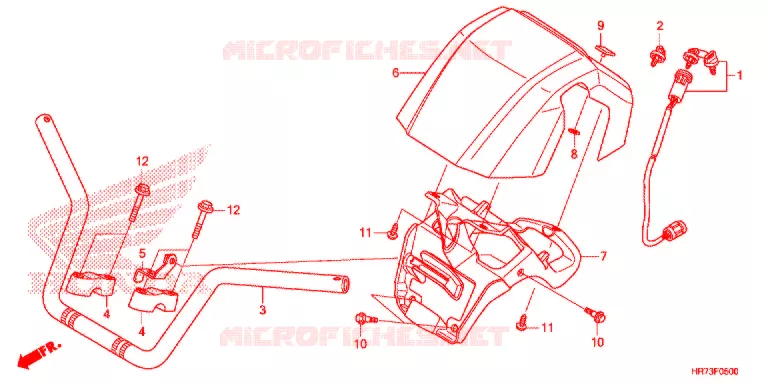 GUIDON Honda ATV 420 FOURTRAX 2020  TRX420FA6L