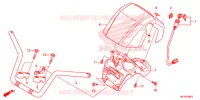 GUIDON pour Honda FOURTRAX 420 RANCHER 4X4 AT IRS EPS ESP de 2020