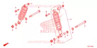 AMORTISSEUR ARRIERE pour Honda FOURTRAX 420 RANCHER 4X4 AT IRS EPS ESP de 2020