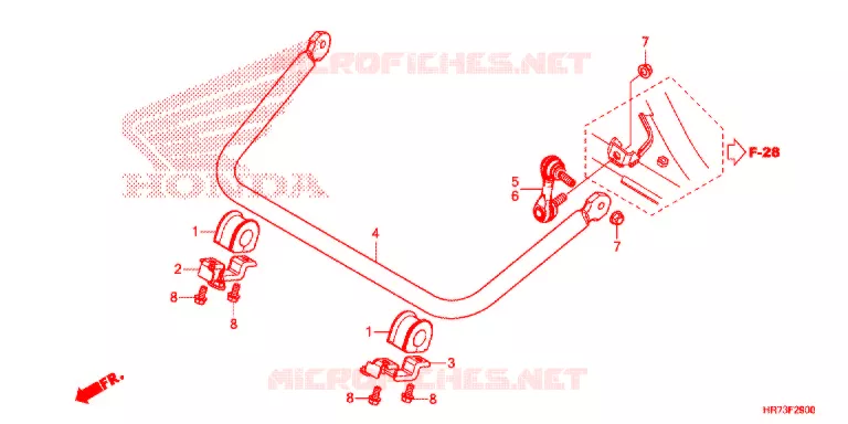 BARRE ANTI ROULIS Honda ATV 420 FOURTRAX 2020  TRX420FA6L