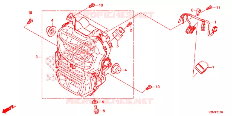 PHARE Honda MOTO 125 MSX 2018  MSX125AJ_TH