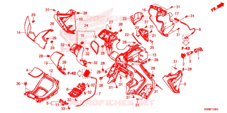 PROTEGE JAMBES Honda SCOOTER 300 FORZA 2019  NSS300AL