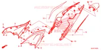 COUVERCLES LATERAUX   ARRIERES pour Honda CB 500 F ABS de 2013