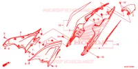 COUVERCLES LATERAUX   ARRIERES pour Honda CB 500F ABS de 2014