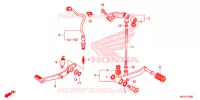 PEDALE pour Honda CB 500F ABS de 2014
