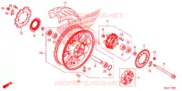 ROUE ARRIERE pour Honda CB 500F ABS de 2014