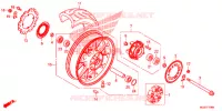 ROUE ARRIERE pour Honda CB 500 F ABS de 2015