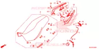 SELLE   POIGNEE ARRIERE pour Honda CB 500 X ABS de 2014