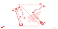 BEQUILLE LATERALE pour Honda CB 500 X ABS de 2017