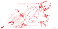 SELLE   POIGNEE ARRIERE pour Honda CBR 500 R ABS de 2015