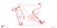 BEQUILLE LATERALE pour Honda CBR 500 R ABS de 2018