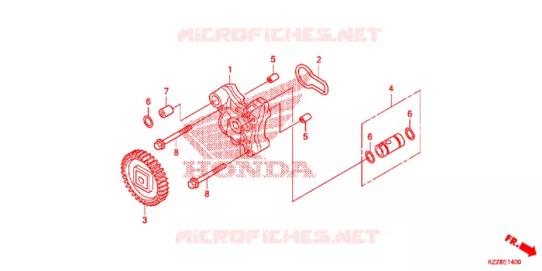POMPE A HUILE Honda MOTO 250 CRF 2014  CRF250LE