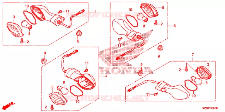 CLIGNOTANT Honda MOTO 250 CRF 2015  CRF250LE