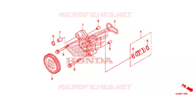 POMPE A HUILE Honda MOTO 250 CRF 2015  CRF250LF_TH