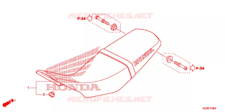 SELLE Honda MOTO 250 CRF 2017  CRF250LF_TH