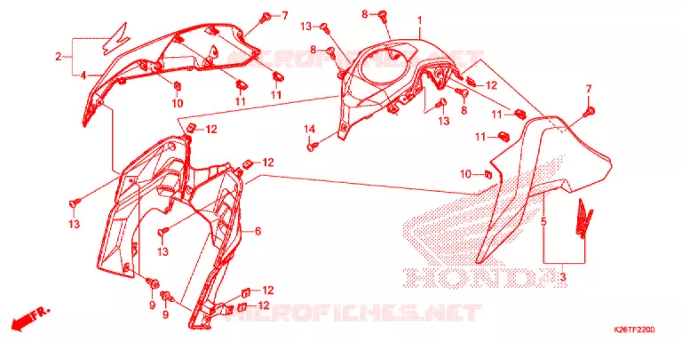 OUIES DE RADIATEUR Honda MOTO 125 MSX 2018  MSX125AH_TH