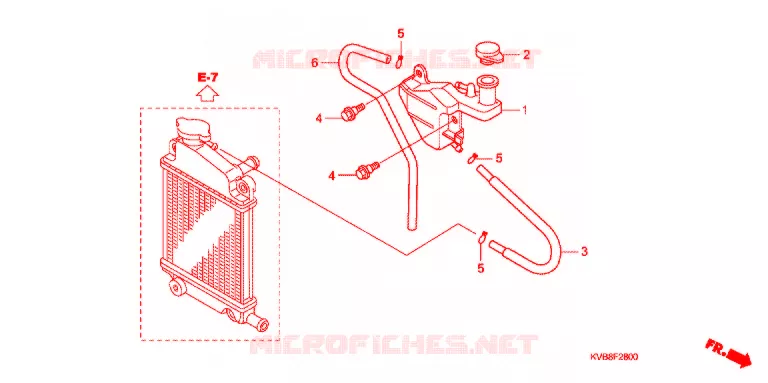 VASE D'EXPANSION Honda SCOOTER 110 CLICK 2010  ACB110SA