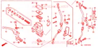 MAITRE CYLINDRE DE FREIN AVANT (1) pour Honda CLICK 110 FRONT DISK, SPOKED WHEELS de 2009