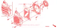 VENTILATEUR ET COUVERCLE DE RADIATEUR pour Honda CLICK 110 FRONT DISK, SPOKED WHEELS de 2009