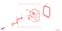 COUVERCLE DE CULASSE  pour Honda CLICK 110 FRONT DRUM, SPOKED WHEELS de 2006