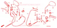 LEVIER DE GUIDON   CABLE   COMMODO (3) pour Honda CLICK 110 FRONT DRUM, SPOKED WHEELS de 2006