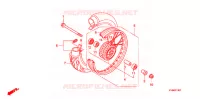 ROUE AVANT (RAYON/FREIN A TAMBOUR) pour Honda CLICK 110 FRONT DRUM, SPOKED WHEELS de 2006