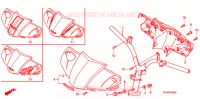 TUYAU DE GUIDON/REVETEMENT DE GUIDON  pour Honda CLICK 110 FRONT DRUM, SPOKED WHEELS de 2006