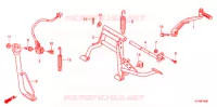 BEQUILLE CENTRALE   PEDALE DE FREIN pour Honda ANC 110 ICON SPORT de 2008