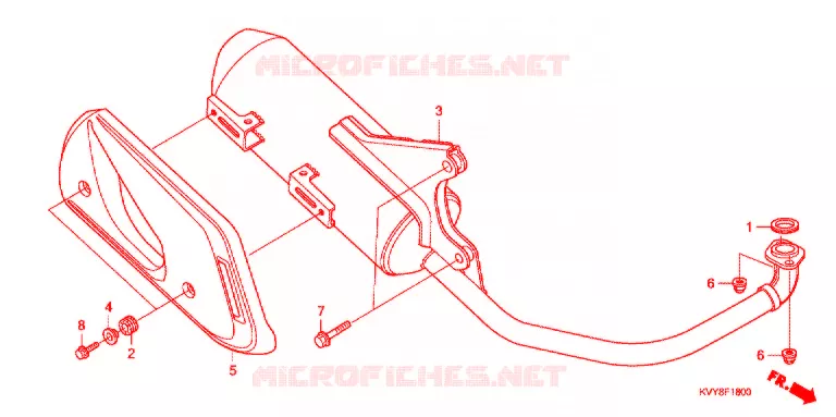 SILENCIEUX D'ECHAPPEMENT Honda SCOOTER 110 ICON 2009  ANC110CBT9