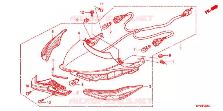 FEUX  Honda SCOOTER 110 ICON 2008  ANC110CST8