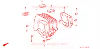 CYLINDRE pour Honda WAVE 100 de 2005
