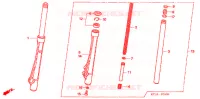 FOURCHE pour Honda WAVE 100 de 2005