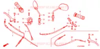 LEVIER DE GUIDON   CABLE pour Honda WAVE 100 de 2005