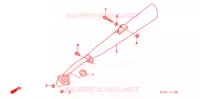 SILENCIEUX D'ECHAPPEMENT (EXCEPT ST8 STH) pour Honda WAVE 100 de 2005