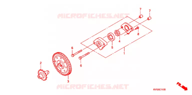 POMPE A HUILE Honda SCOOTER 110 CLICK 2010  ACA110CBA