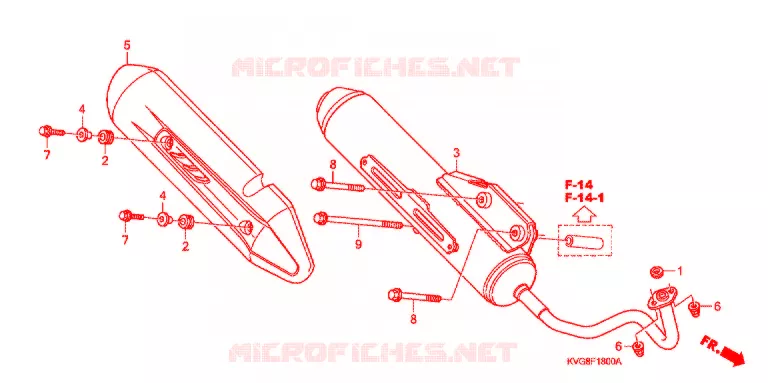 SILENCIEUX D'ECHAPPEMENT Honda SCOOTER 110 CLICK 2010  ACA110CBA
