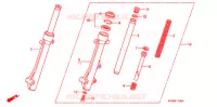 FOURCHE pour Honda AIRBLADE 110 de 2011