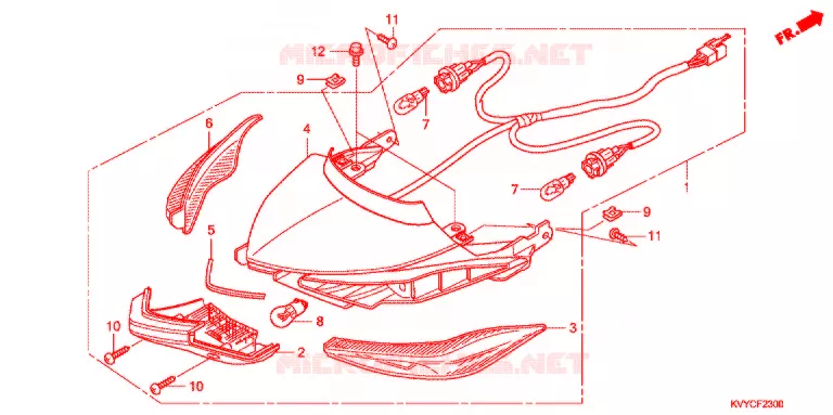 FEUX  Honda MOTO 110 ICON 2012  ACC110CBC