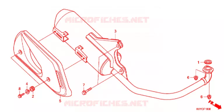 SILENCIEUX D'ECHAPPEMENT Honda MOTO 110 ICON 2012  ACC110CBC
