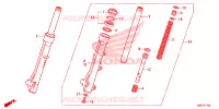 FOURCHE pour Honda SCOOPY 110 de 2018