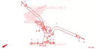 GUIDON pour Honda SCOOPY 110 de 2018
