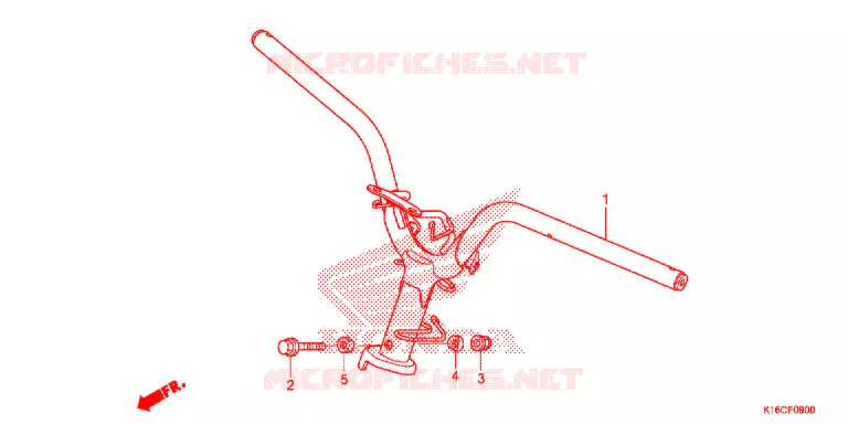 GUIDON Honda SCOOTER 110 SCOOPY 2013  ACF110CFD
