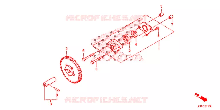 POMPE A HUILE Honda SCOOTER 110 SCOOPY 2013  ACF110SFD