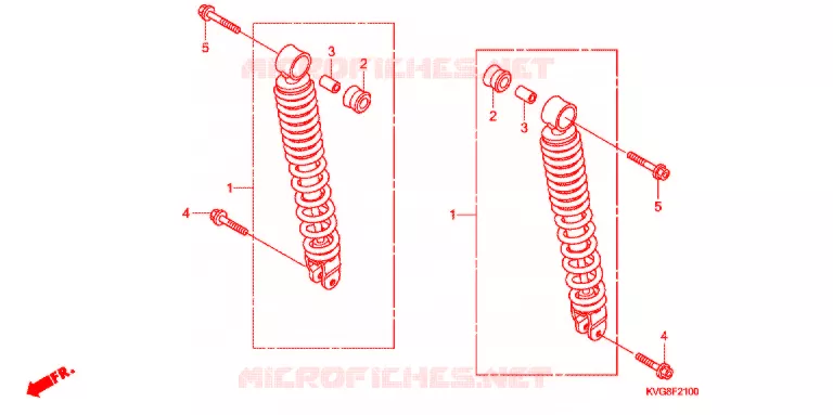 AMORTISSEUR ARRIERE Honda SCOOTER 110 AIR-BLADE 2007  ANC110AST7