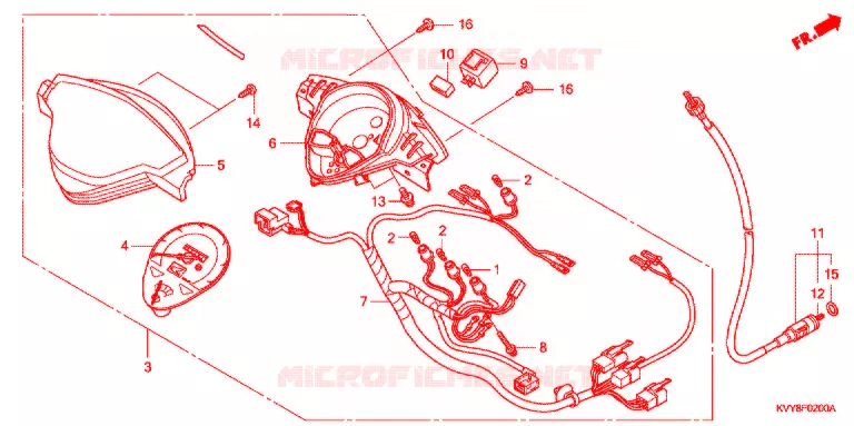 COMPTEUR DE VITESSE Honda SCOOTER 110 ICON 2009  ANC110CST9